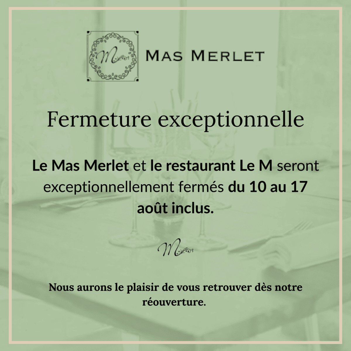 Information - Mas Merlet